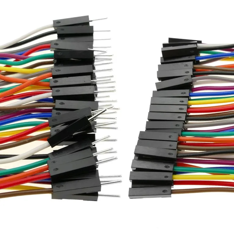 Garantía De Devolución De Dinero Cable Alambre Puente Dupont 40 Pines Hembra A Macho 0.20 M Multicolor